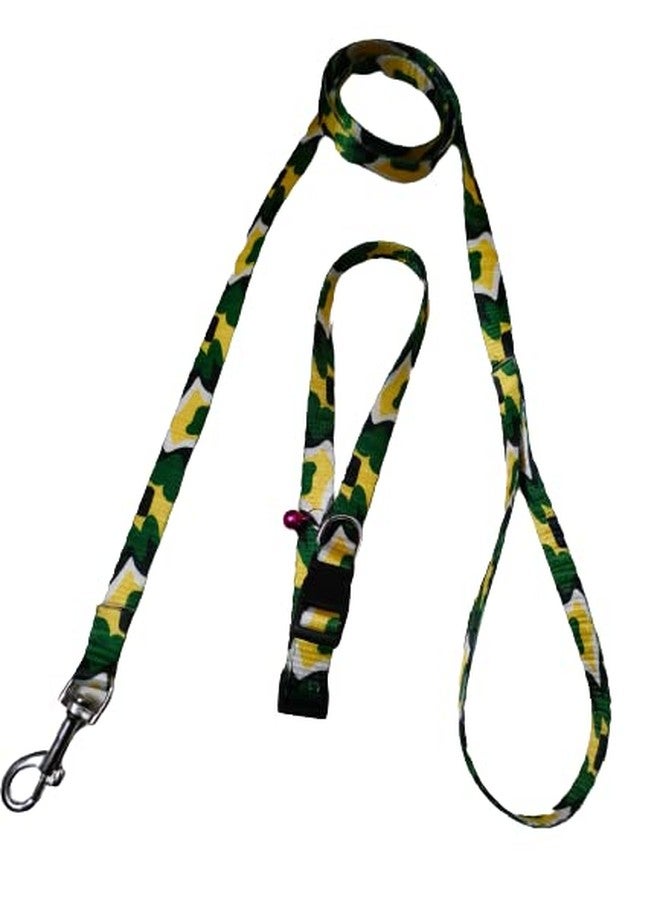 Pet Believe Dog Collar & Leash Stylish 1 Inch Nylon Printed Army Design Dog Collar & Leash - Image 3